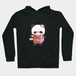 Aisubada-chan the Chocolate Ice Bar Popsicle Panda Hoodie